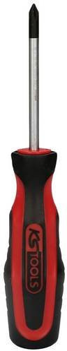 KS Tools ERGOTORQUEplus Kreuzschlitz-Schraubendreher PH1 in Rot aus Stahl, Länge: 180 mm - Bild 1