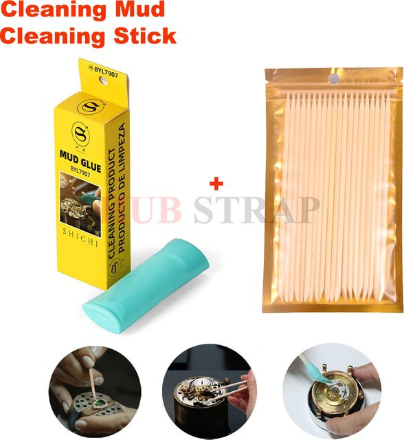 Uhr Reparatur Reinigung Stick, Massivholz, 20 Stück - Bild 1