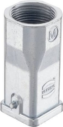 HARTING Tüllengehäuse 19 62 003 1447 19620031447 aus Zinkdruckguss in Silber - Bild 1