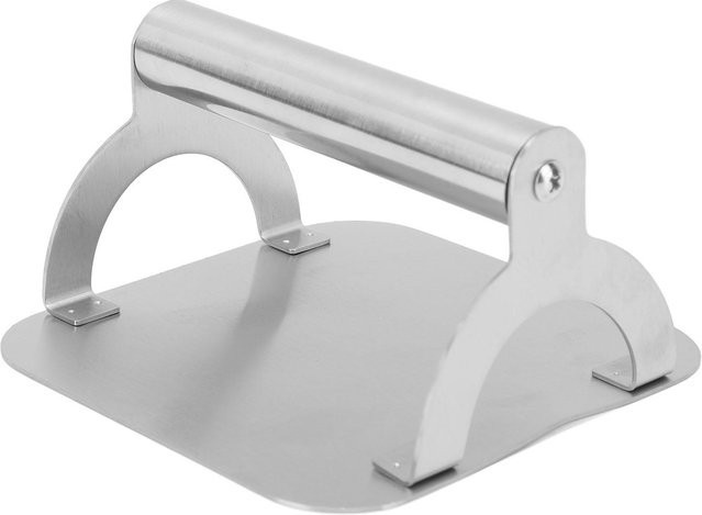 CosyHome Fleischpresse aus Edelstahl in Silber und Weiß, runde Tintenfischpresse für Haushalt und Gewerbe - Bild 1