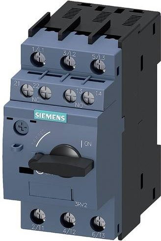Siemens Leistungsschalter 3RV2411-1CA15 in Grau mit 1 Öffner und 1 Schließer, Einstellbereich bis 2,5A - Bild 1