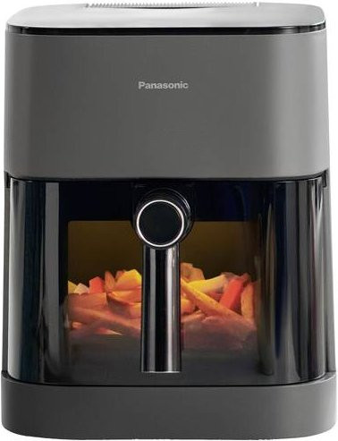 Panasonic NF-CC500SXE Heißluftfritteuse in Grau mit 5l Fassungsvermögen, 1450W Leistung, digitalem Timer und LCD-Display - Bild 1