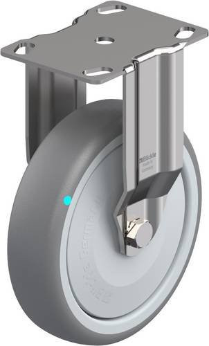 Blickle Bockrolle BKPXA-TPA 126KFD aus Edelstahl in Silber und Grau mit 125 mm Rad-Durchmesser und 120 kg Tragfähigkeit - Bild 1