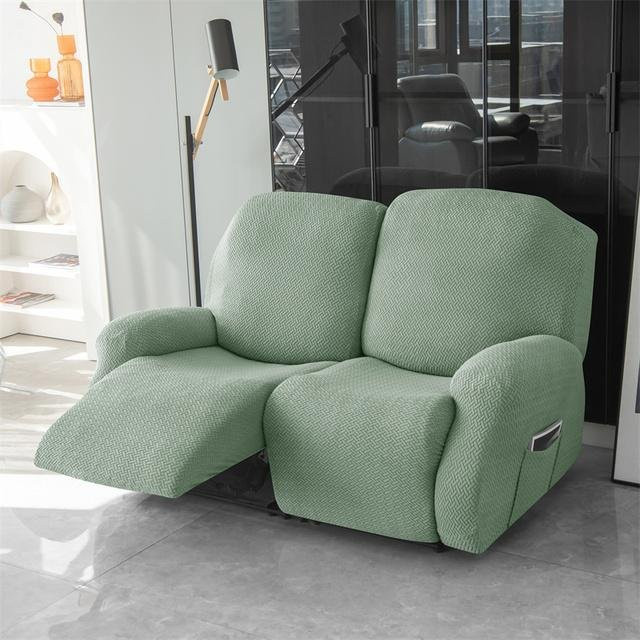 Dehnbarer Jacquard-Sesselbezug aus Spandex für Liegesofas und Sessel, Farbe: Grün - Bild 1