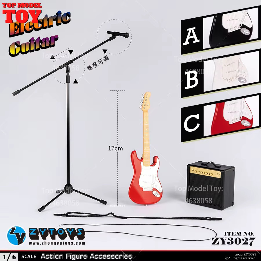 ZYTOYS ZY3027 Elektrische Gitarre, Zubehör, 1/6 Skala - Bild 2