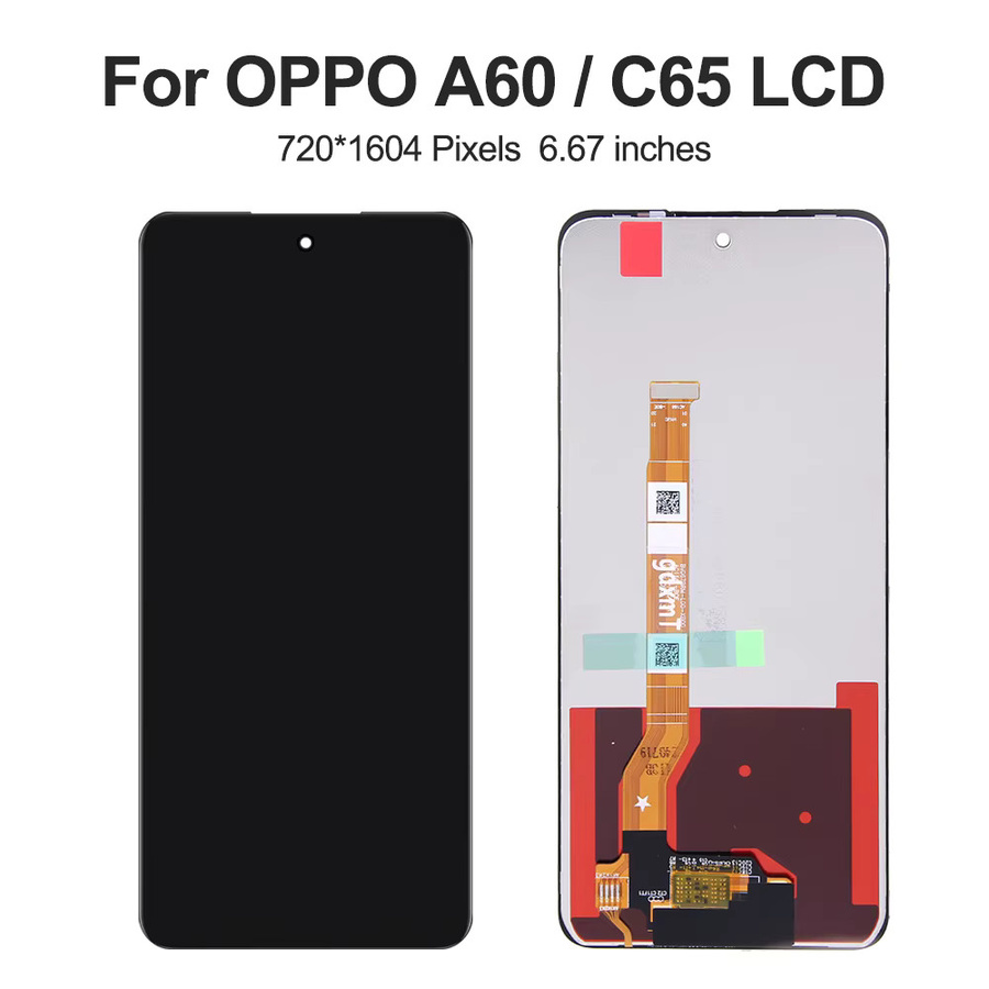 LCD Display Touchscreen Digitizer Montage für OPPO Realme C65 4G 5G RMX3910 und Oppo A60 CPH2631 in Schwarz - Bild 3