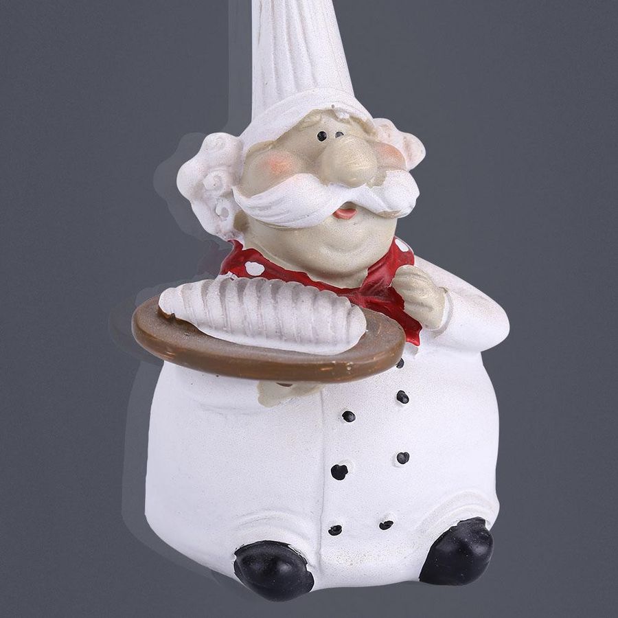 Dekorative Küchenchef Figur aus Harz von mfySpace in Weiß - Bild 2