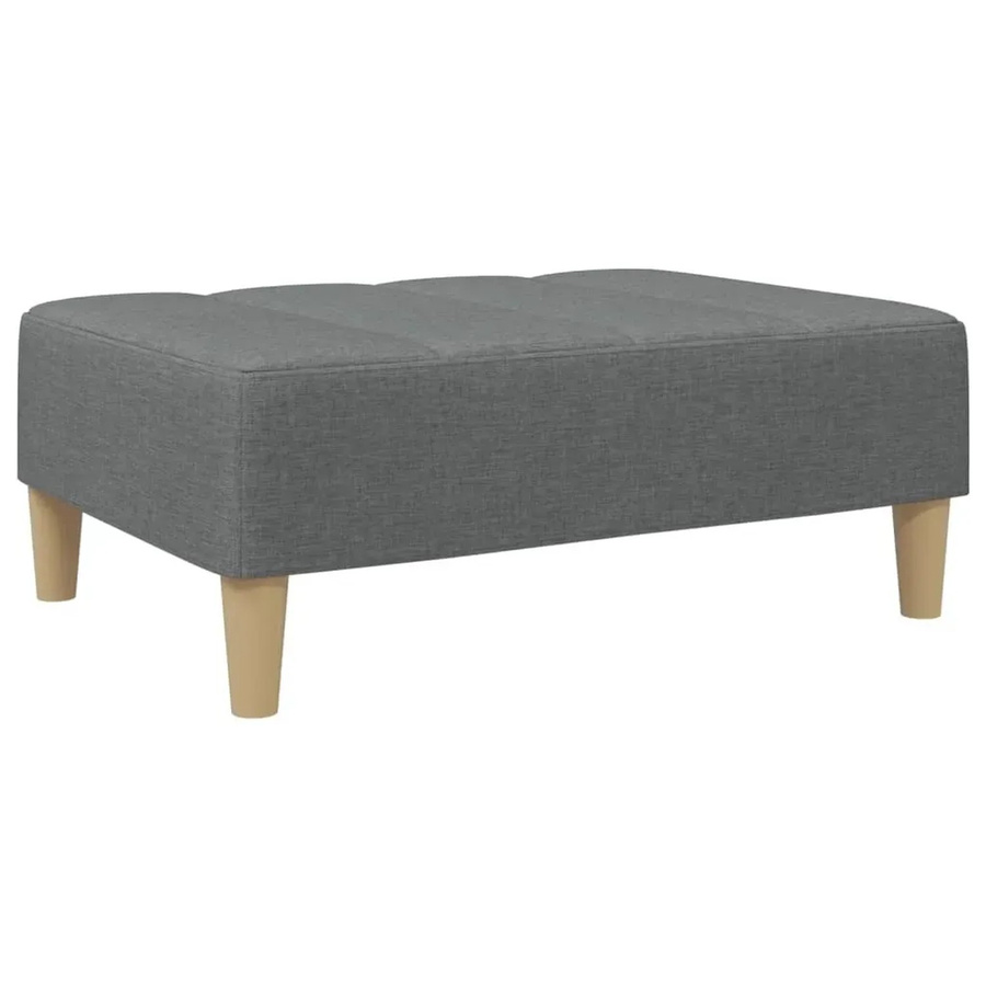 vidaXL Fußhocker Dunkelgrau aus Stoff B/T/H: 77 x 55 x 31 cm - Bild 2
