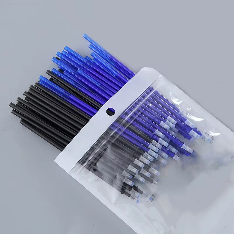 MROOFUL Set mit 103 Teilen löschbare Gel-Stifte und Minen in Schwarz und Blau, 0,5 mm Stiftminen zum Nachfüllen - Bild 2