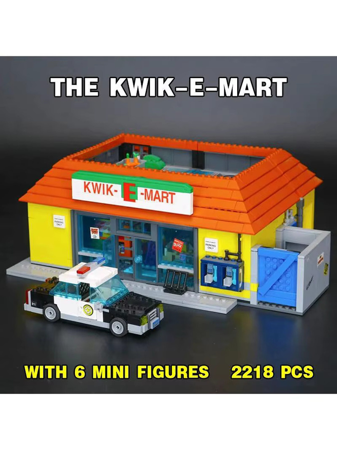 LEGO Virginia Kwik-E-Mart Convenience Supermarket, Baustein-Puzzle-Modell, 2179 Teile, ab 14 Jahren - Bild 5