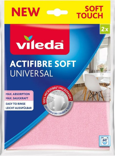 Vileda Actifaser Universaltuch 2er Pack Blau - Bild 1