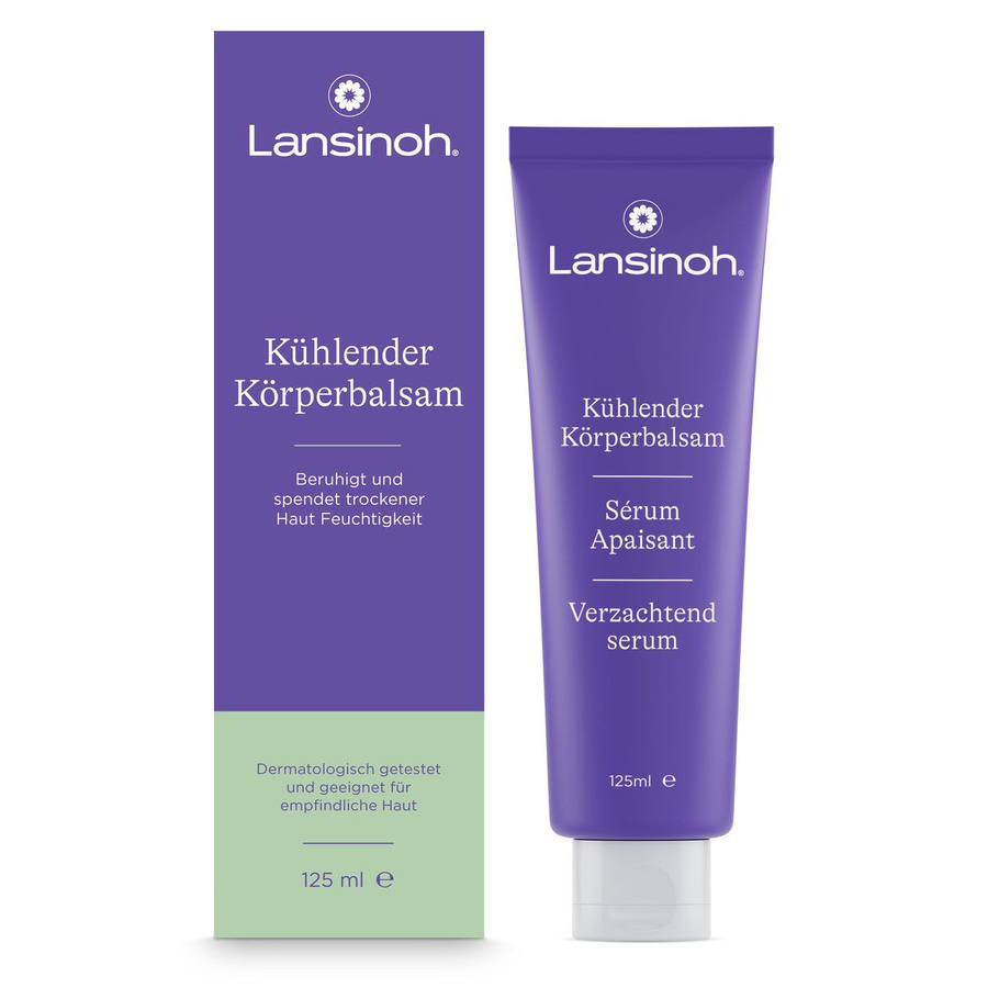 Lansinoh Kühlender Körperbalsam, 125 ml, Menthol, Hyaluronsäure, Jojobaöl, Aprikosenkernöl - Bild 1