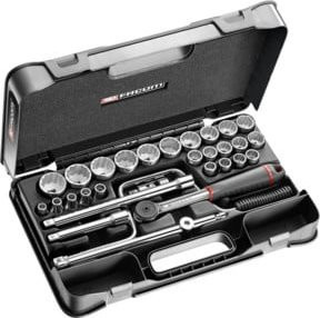 Facom Steckschlüssel-Set 1/2 Zoll S.161B, 30-teilig, Silber - Bild 1