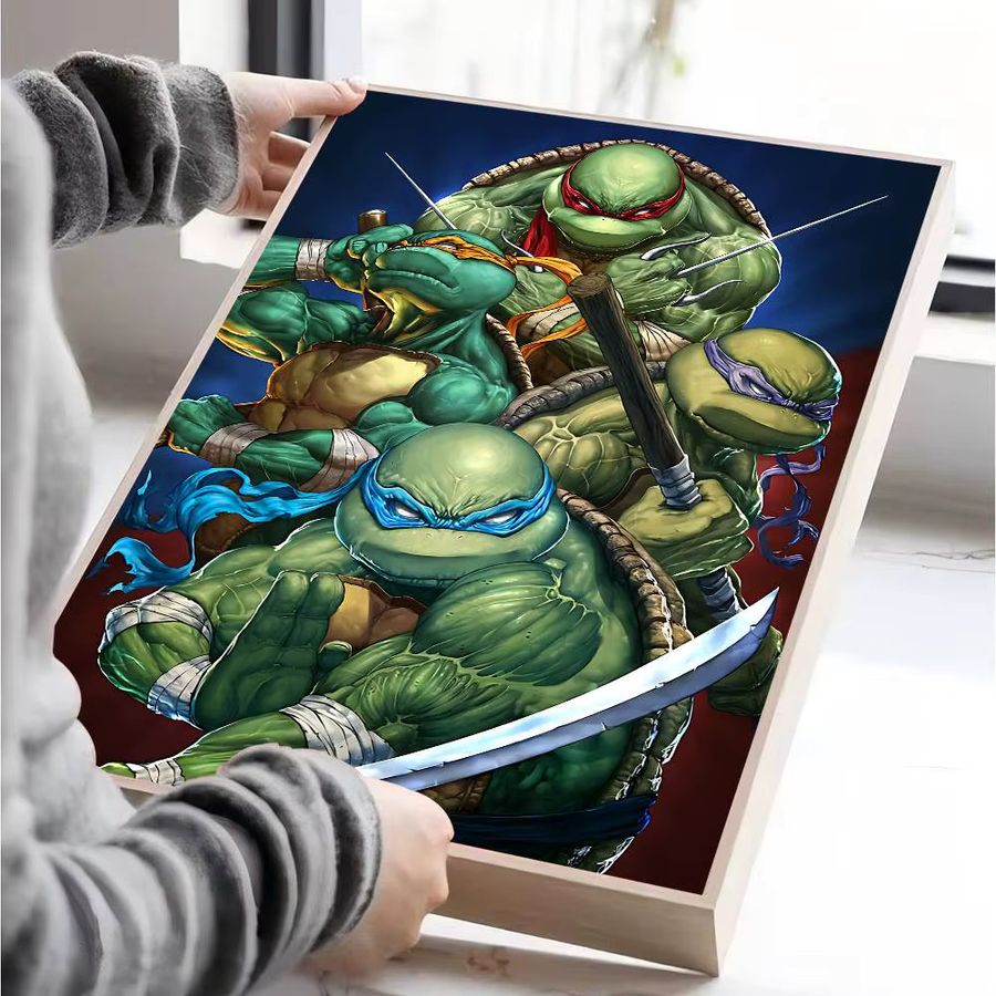 Beast Kingdom Anime-Poster Ninja T-Schildkröten im Vintage-Stil als Wandkunst für dein Zuhause - Bild 5