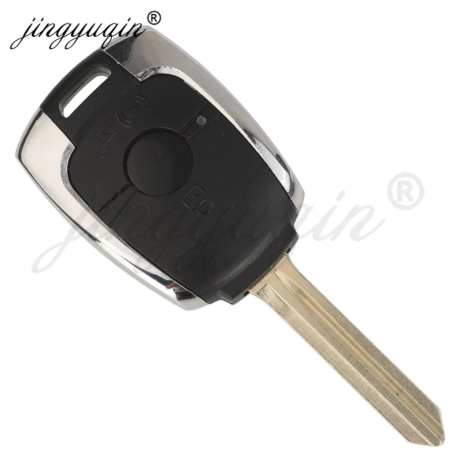 Jingyuqin Fernbedienung Auto Schlüssel 433MHz 4D60 für Ssangyong Actyon Kyron Rexton Korando Stavic Tivoli in Schwarz - Bild 3