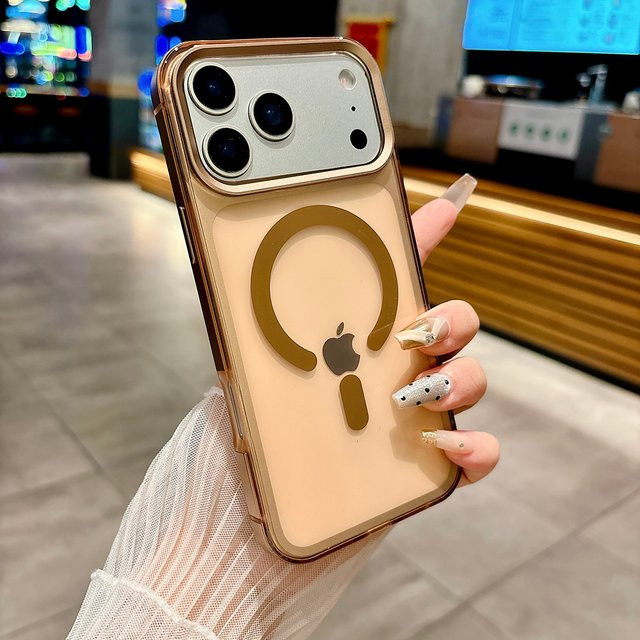 Original Color Feel Magnetische Rahmenhülle aus Aluminiumlegierung für iPhone 17 16 15 14 13 Pro Max in Schwarz - Bild 1