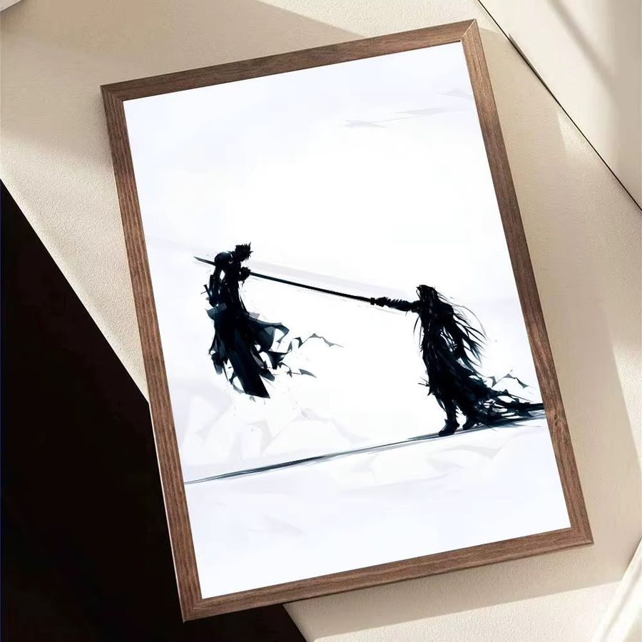 Final Fantasy Anime Videospiele Wandposter Selbstklebender Wasserdichter Papier Aufkleber für dein Zimmer oder deine Bar - Bild 5