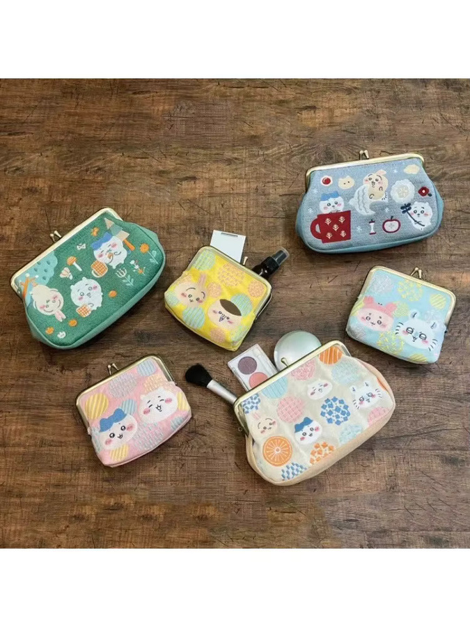 Bandai Kawaii CKW Bestickter Kiss-Lock Beutel, Niedliche Cartoon-Geldbörse, Aufbewahrungstasche - Bild 3