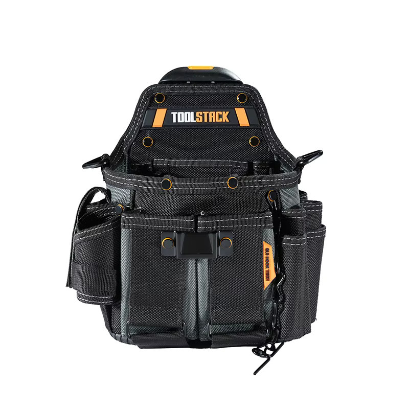 TOOLSTACK Master Elektrikertasche in Schwarz als multifunktionale Schulter- und Hüfttasche mit großem Fassungsvermögen - Bild 2
