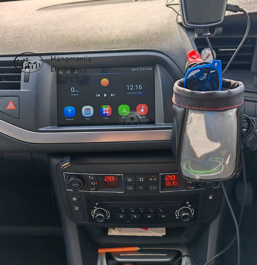 Android 15 Autoradio für Citroen C3 DS3 C5 X7 C3 Picasso mit Carplay, GPS-Navigation und Multimedia-Player, Schwarz - Bild 1