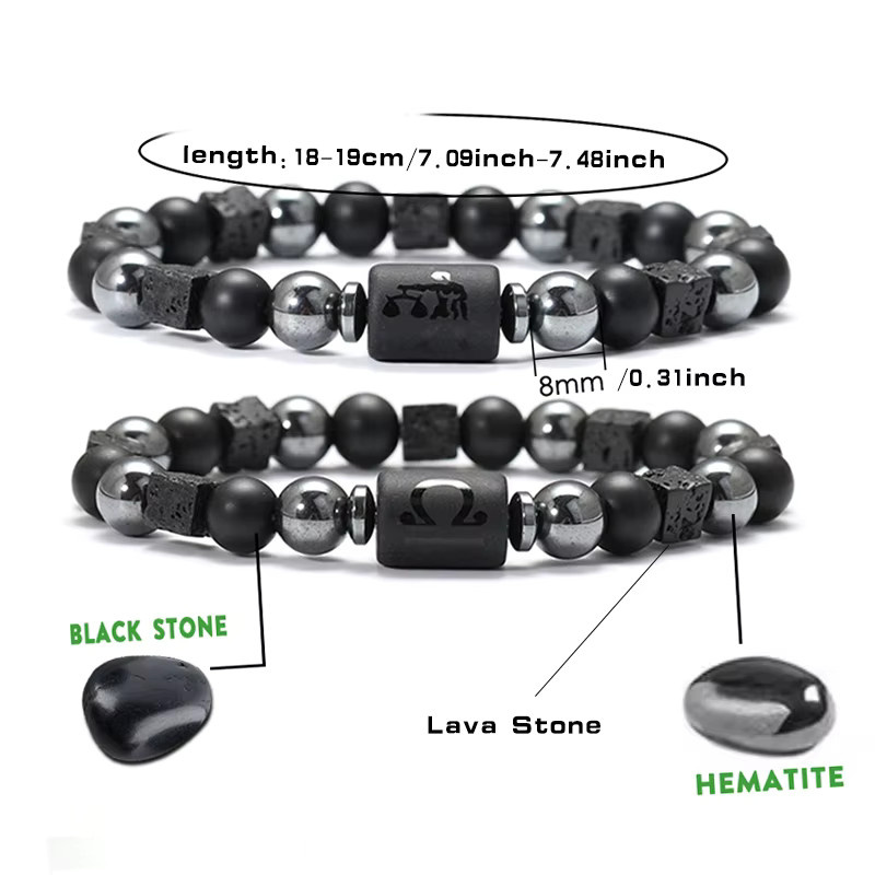 SANSWL Armband, Perle, Schwarz, Unisex - Bild 2