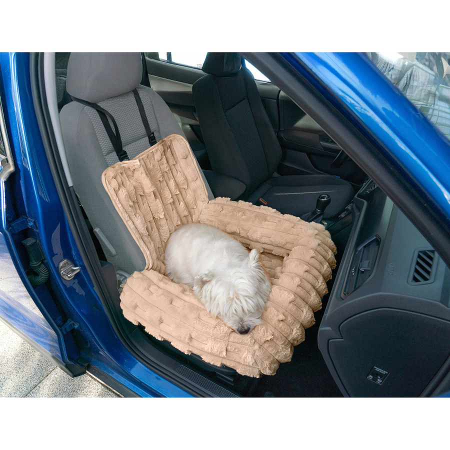Hundesofa Viva Domo Multi-Tierbett in Beige mit gepunktetem Textildesign - Bild 2