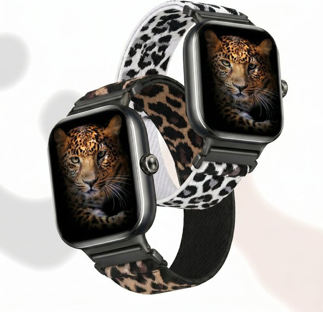 Xiaomi Smartwatch-Armband, Nylon, Leopardenmuster, Unisex - Bild 1