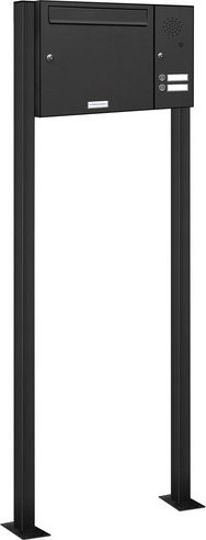 AL Briefkasten Freistehend Grau B/H/T: 153,423 x 150,0 x 11,6 cm - Bild 1