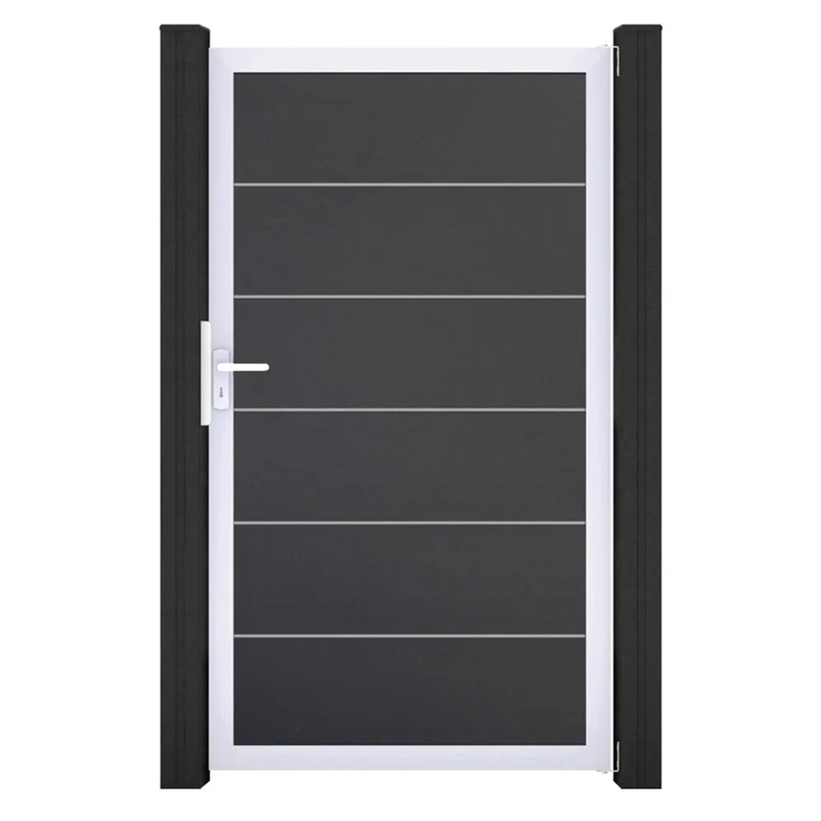 GroJa Tor 1-flg. Basicline Premium Anthrazit Rahmen EV1 B: 100 cm, H: 180 cm - Bild 2