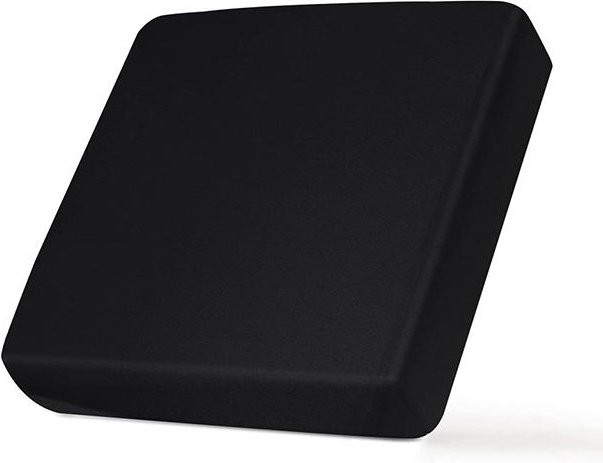 BRHUIXUE Stretch-Sofa-Kissenbezug in Schwarz, elastischer Ersatzbezug für Couchkissen aus Polyester und Elasthan, Größe S - Bild 1