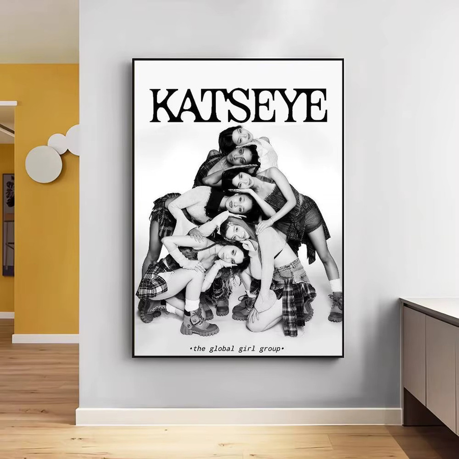 Moetch K-Katseye Anime Poster Klebeaufkleber für deine Wanddekoration im Wohnzimmer oder in der Bar - Bild 4