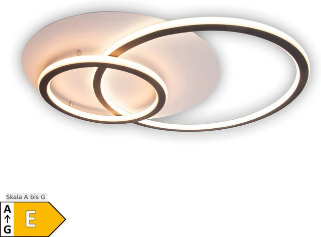 Näve LED Deckenleuchte KIRK Ring in Weiß, Länge: 55 cm - Bild 1