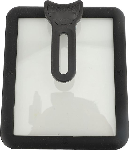 TOMTOP JMS Glasdeckel für japanische Tamagoyaki-Omelettpfannen, rechteckig, transparent mit weißem Silikonrand, B/T/H: 18,0 x 15,0 cm - Bild 1