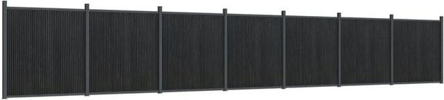 vidaXL Zaunelement aus WPC und Aluminium in Grau, B/H: 1218 x 186 cm - Bild 1