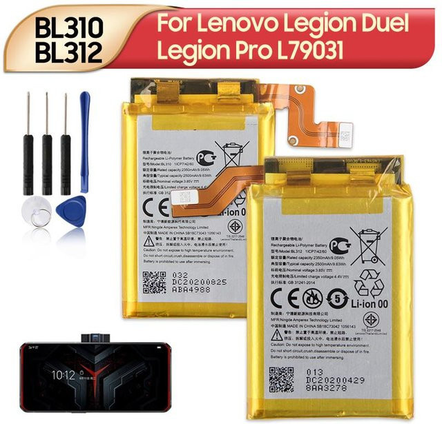 Ersatzakku für Lenovo Legion Duel Legion Pro, 2500mAh, 3,85V, Modell BL310 BL312 - Bild 1