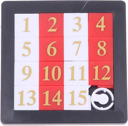 Fashnics Zahlen-Schiebepuzzle, Logikspiel, Kunststoff, ab 3 Jahre - Bild 1
