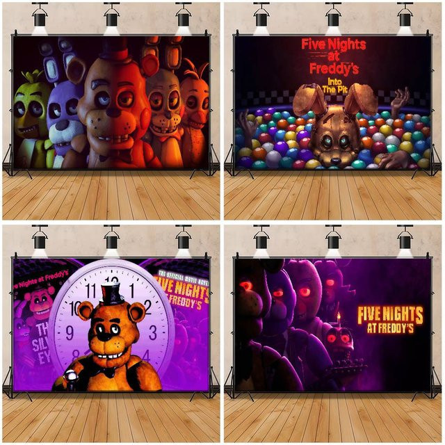 Mesuca Fotohintergrund mit Vintage-Holzbrett-Design für Ostern, Kindergeburtstage und Partys, Mehrfarbig - Bild 1