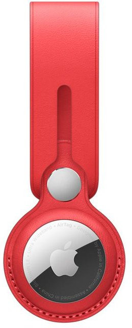 Apple AirTag Anhänger aus Leder in Rot - Bild 1