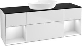 V&B Waschtischunterschrank Finion in Weiß lackiert, Breite: 160 cm, Tiefe: 50,1 cm, Höhe: 50,1 cm - Bild 1