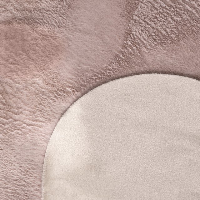 Fellteppich Pelsa in Rosa in Fell-Form, pflegeleicht und fußbodenheizunggeeignet, B/T: 70 x 200 cm - Bild 1