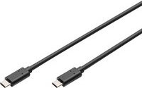 Digitus USB-C auf USB-C Anschlusskabel USB 2.0 Schwarz 1,80 m - Bild 1