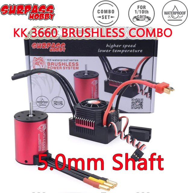 SURPASS HOBBY KK Brushless Combo 3660 Motor mit ESC, 5,0mm Welle - Bild 1