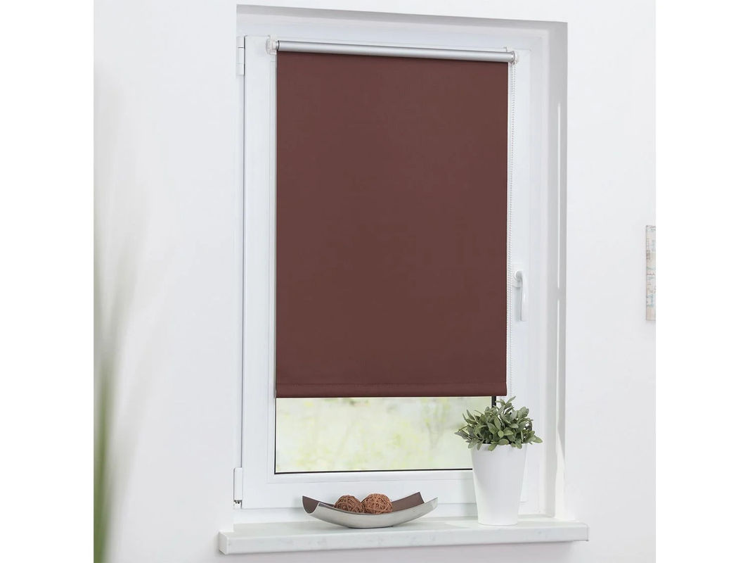 Lichtblick Thermo-Rollo Klemmfix, Braun, B: 120 cm, H: 150 cm - Bild 2