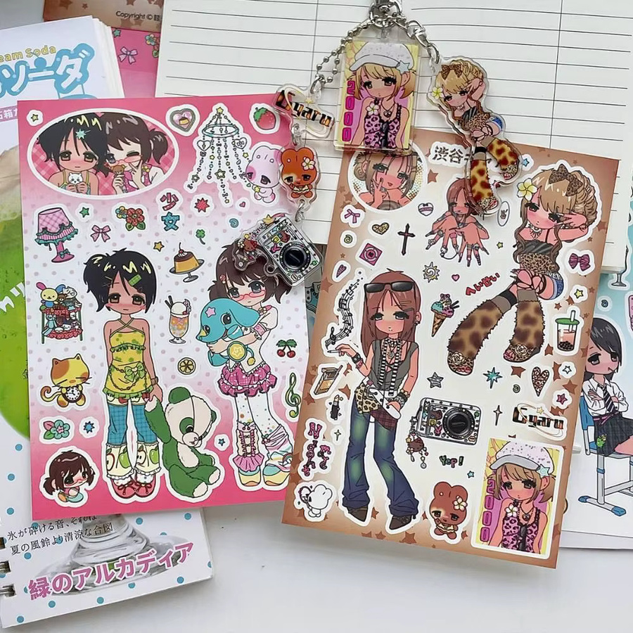 Kawaii Anime Scrapbooking Aufkleber für DIY Briefpapier und Handwerk, Mehrfarbig - Bild 2