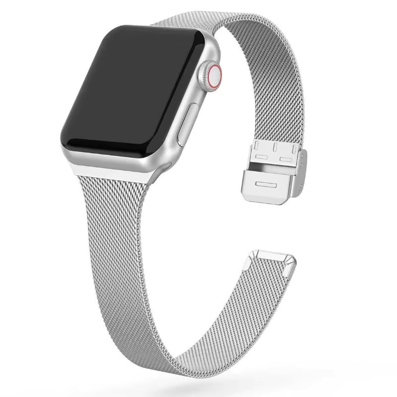 Silm Uhrenarmband Milanaise, Edelstahl, Silber, Unisex - Bild 2