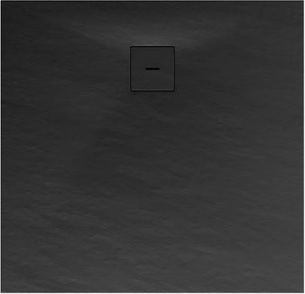 Schulte Duschwanne ExpressPlus quadratisch aus Mineralguss in Anthrazit Schwarz B/T: 90 x 90 cm - Bild 1