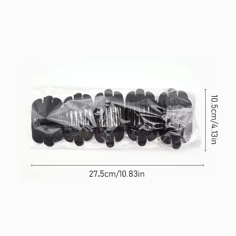 ROSYOUS Limit-Kämme-Set, 10-teilig, Schwarz, Unisex - Bild 3