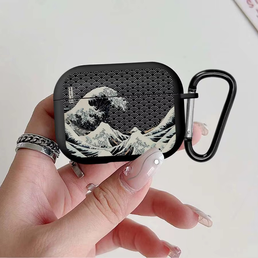 Apple Wave Art Painting Schutzhülle für AirPods 4, 2 Pro, 3, Pro 2 und Pro 3 Kopfhörer - Bild 2