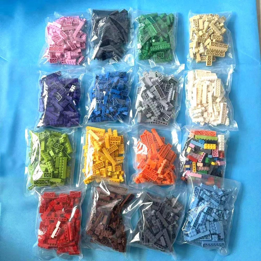 Bai Fen Bai Figurenbausteine 104-teiliges Set, hellblaue, 6-12 Jahre - Bild 3