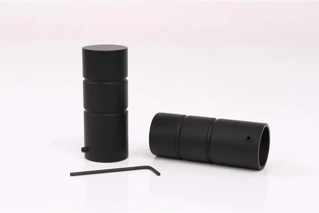 Deco-Raum Gardinenstange nach Maß 1-Lauf Zylinder Ø 25mm Schwarz, Länge: 400 cm - Bild 1